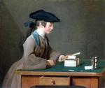 欧洲12-19世纪油画三_CHARDIN, Jean-Baptiste-Simeon - The House of Cards
